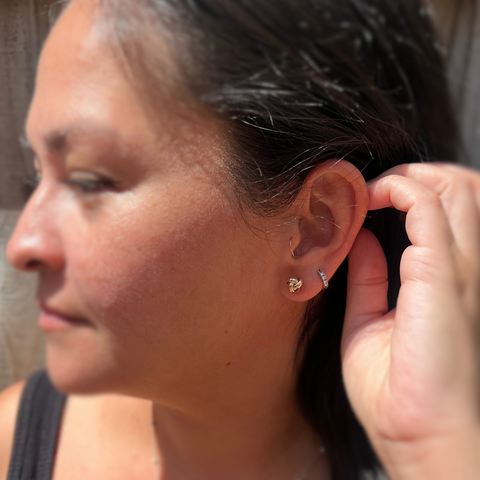Knotty Rounded Earrings -  Paddington Jeweller - Ojco