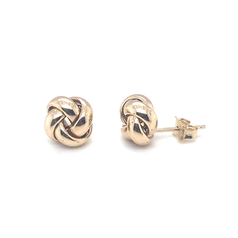 Shiny Knot Stud Earrings