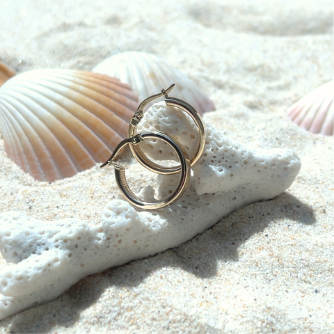 Trinity Hoop Earrings -  Paddington Jeweller - Ojco