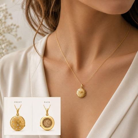 Thea – Custom Locket Pendant in 18kt Yellow Gold