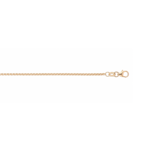 DIAMOND CUT FOXTAIL CHAIN ADJUSTABLE - 1.5MM - 45/47CM -  Paddington Jeweller - Ojco