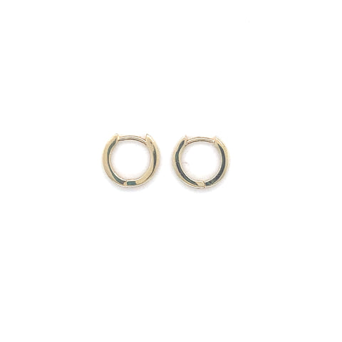 FLAT HUGGIE EARRINGS -  Paddington Jeweller - Ojco