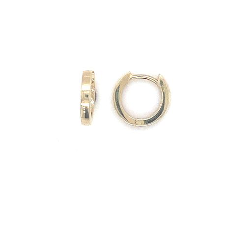 FLAT HUGGIE EARRINGS -  Paddington Jeweller - Ojco