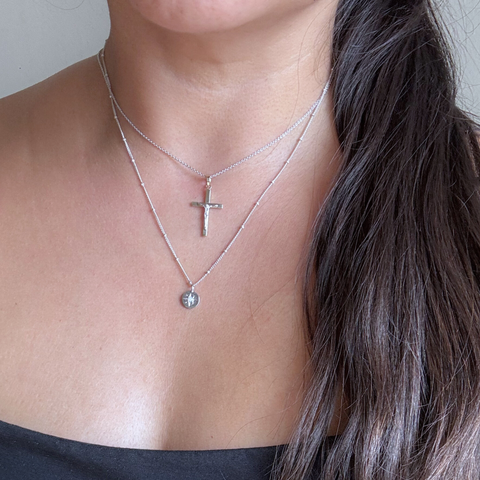 Crucifix Pendant – Bi-Colour -  Paddington Jeweller - Ojco