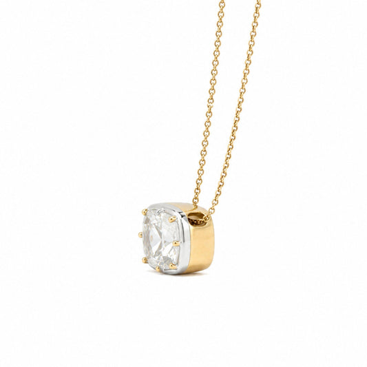 Norse Skaði - Cushion Cut Diamond Slider Pendant