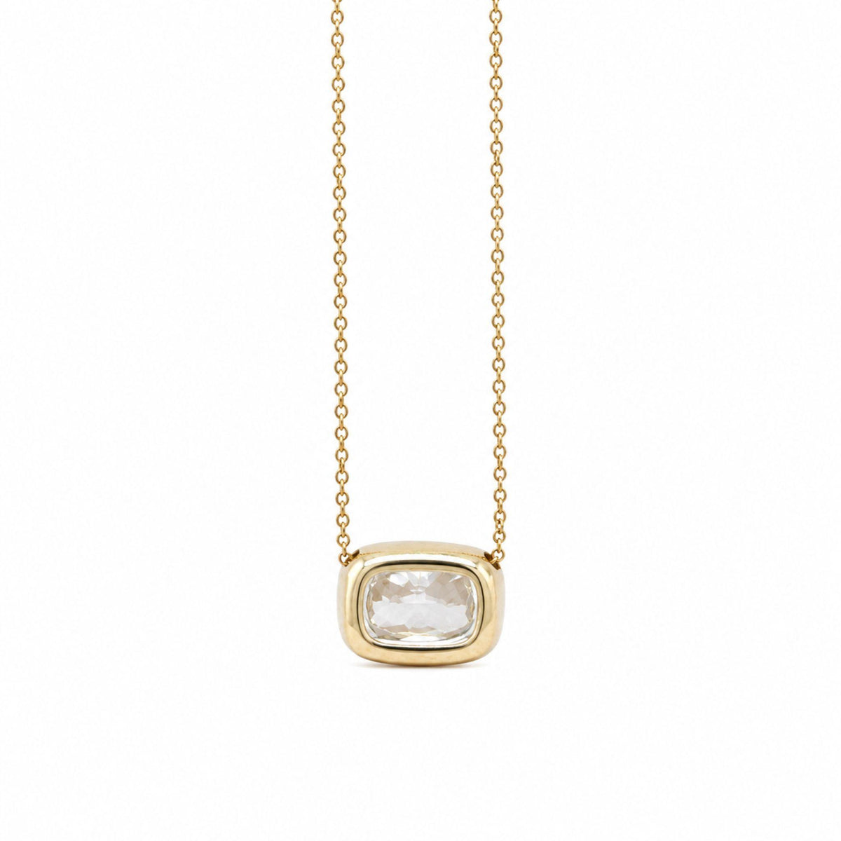 Norse Skaði - Cushion Cut Diamond Slider Pendant -  Paddington Jeweller - Ojco
