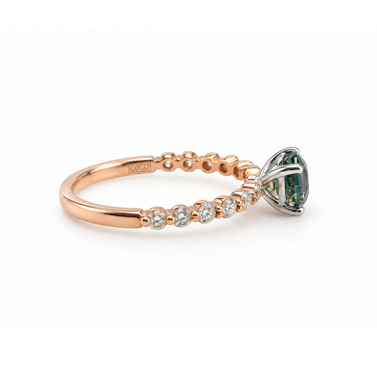 Zenith – Madagascar Parti Colour Sapphire Engagement Ring