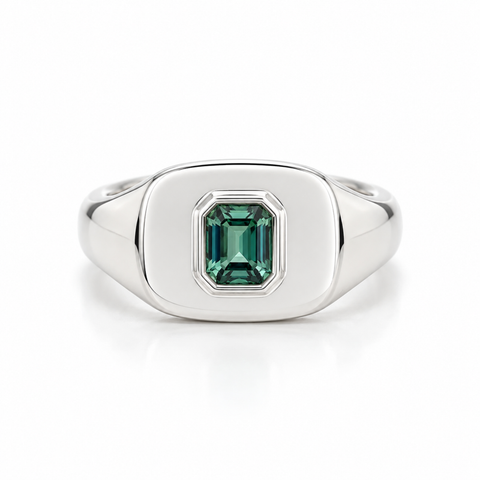 Rowan – Custom Parti Colour Sapphire Signet Ring