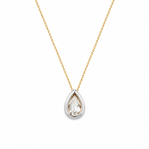 Norse Iðunn - Pear Cut Diamond Slider Pendant