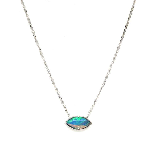 Boho Opal Marquise Necklace