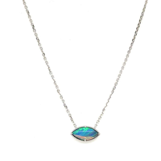 Boho Opal Marquise Necklace