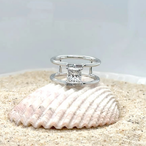 Lisa – Custom Platinum Diamond Dress Rings