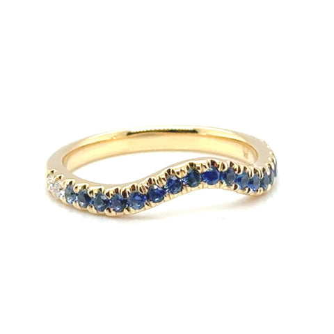 Mark Custom Made - Curved Sapphire Ring