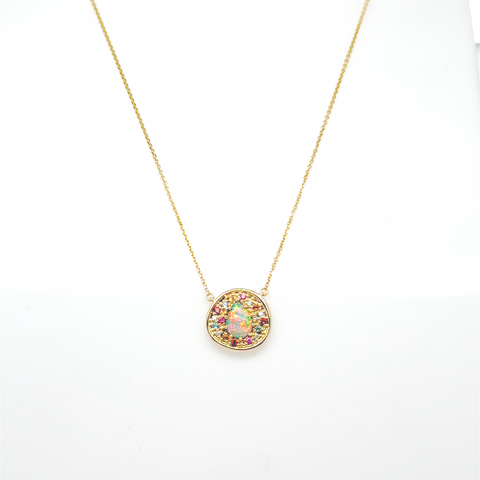 Klhoe - Necklace Crystal Light Opal 0.32ct