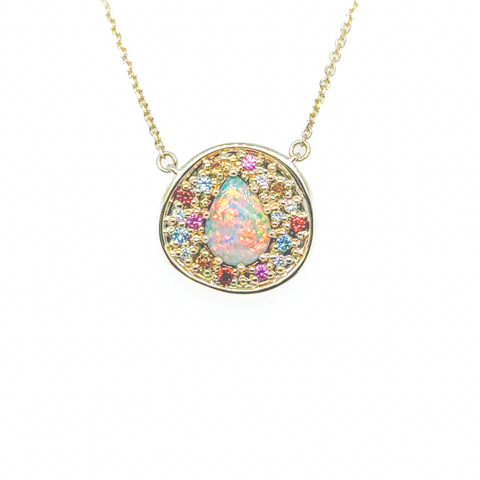 Klhoe - Necklace Crystal Light Opal 0.32ct