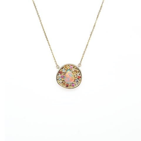 Klhoe - Necklace Crystal Light Opal 0.32ct