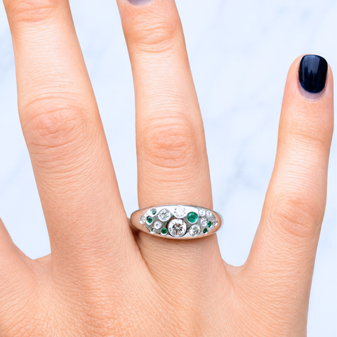Robyn - Custom Made Platinum Galaxy Ring