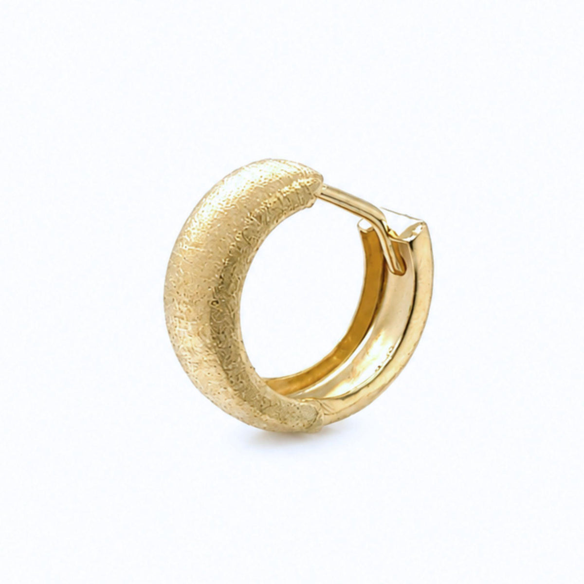 Camry Reversible Huggie Earrings in 9K Yellow Gold -  Paddington Jeweller - Ojco