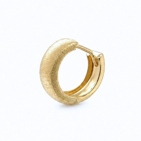 Camry Reversible Huggie Earrings in 9K Yellow Gold