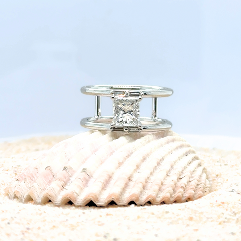 Lisa – Custom Platinum Diamond Dress Rings