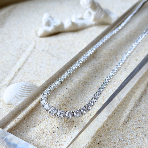 Sky Diamond Tennis Necklace -  Paddington Jeweller - Ojco