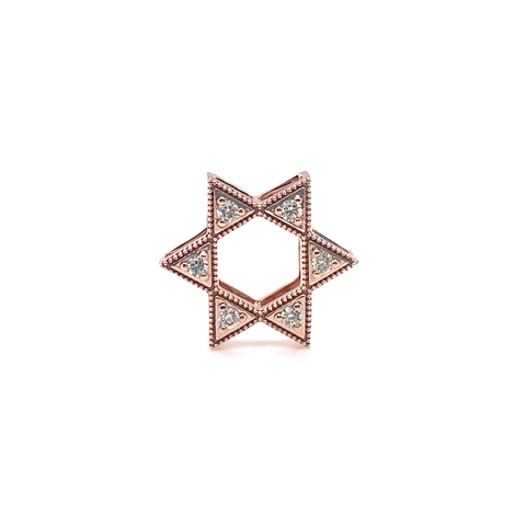 Double Diamond Star of David Pendant -  Paddington Jeweller - Ojco