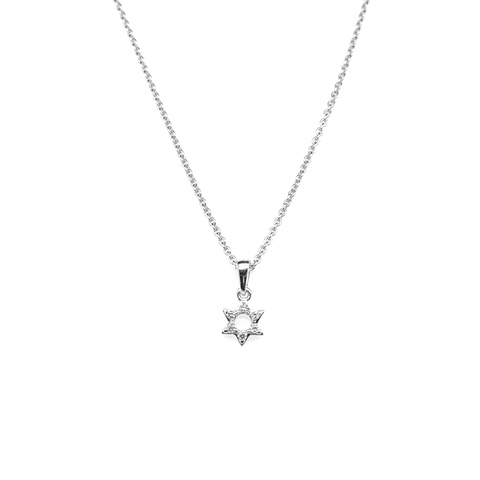 Small Diamond Star of David Pendant