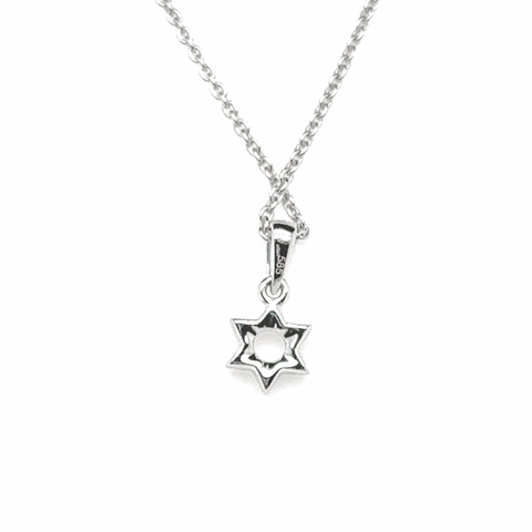 Small Diamond Star of David Pendant