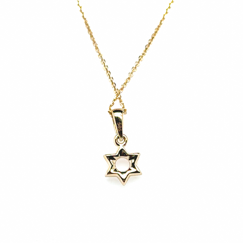 Small Diamond Star of David Pendant
