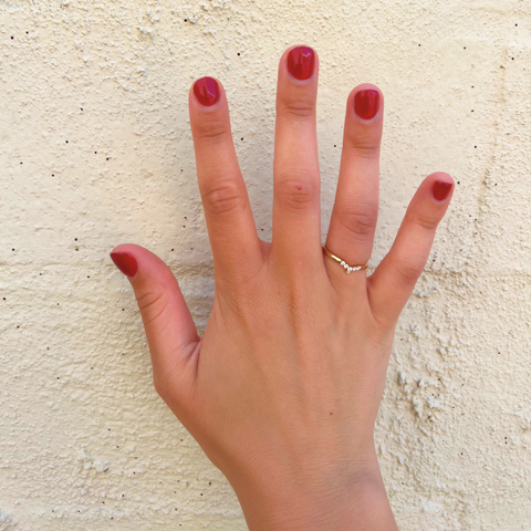 Alivia V-shaped Wedding Band