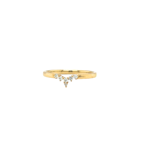 Alivia V-shaped Wedding Band