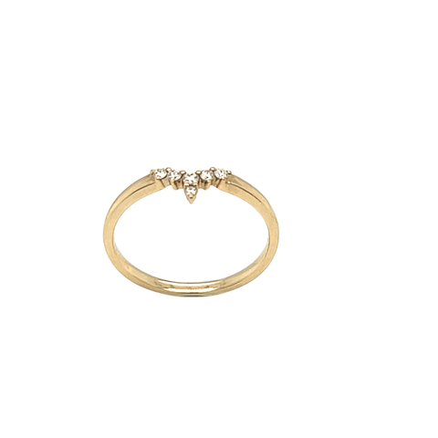 Alivia V-shaped Wedding Band