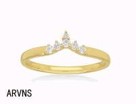 Alivia V-shaped Wedding Band