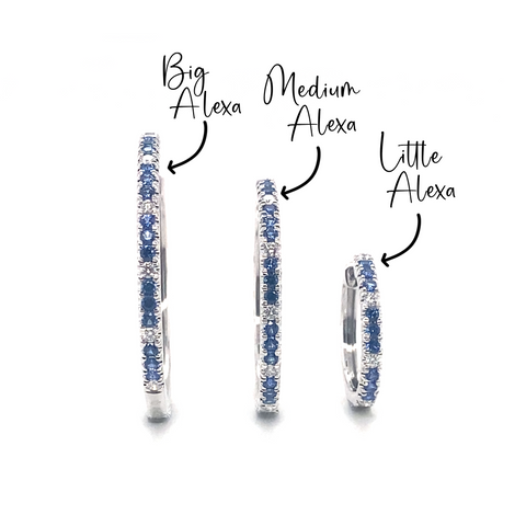 LITTLE ALEXA HOOPS -  Paddington Jeweller - Ojco