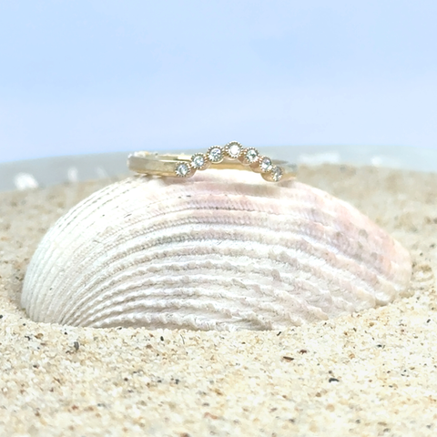 Amina Diamond Wedding Band