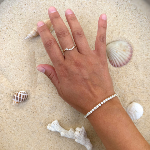 Amina Diamond Wedding Band