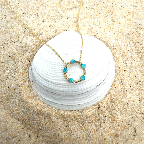 Arianna - Australian Light Opal Necklace