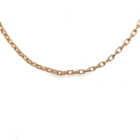 Diamond Cut Oval Belcher Chain-1.2mm -  Paddington Jeweller - Ojco