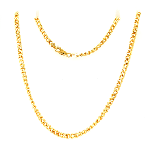 ROUND CURB CHAN - 3.7mm -  Paddington Jeweller - Ojco