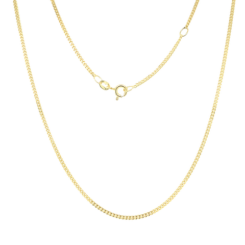 DIAMOND CUT CURB CHAIN - 1.6MM - 60CM -  Paddington Jeweller - Ojco