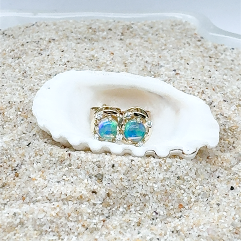Arianna - Australian Light Opal Earrings