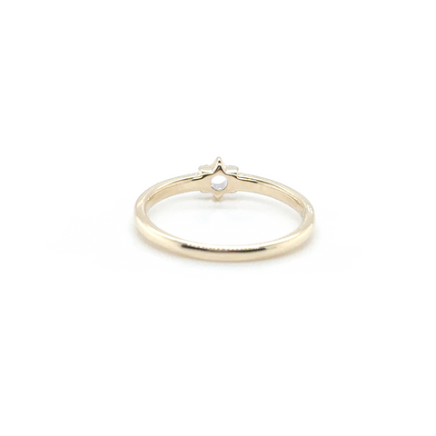 Diamond Star of David Ring