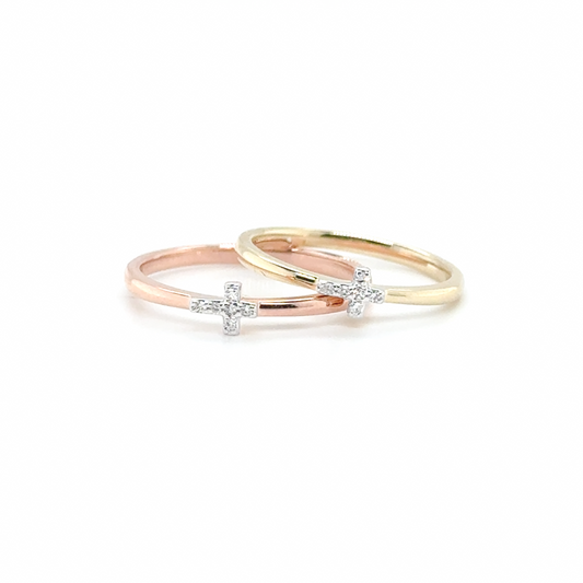 Diamond Cross Ring
