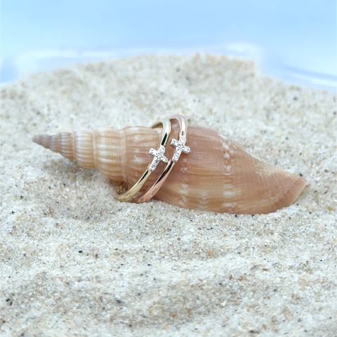 Diamond Cross Ring