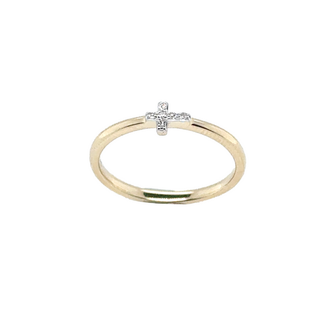 Diamond Cross Ring
