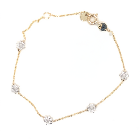 Diamond Magen David bracelet -  Paddington Jeweller - Ojco