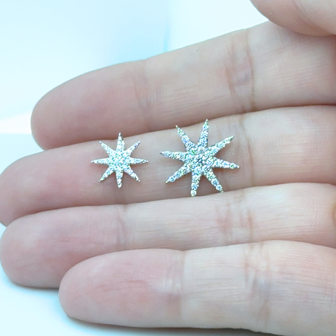 Small diamond twinkle pendant in white gold