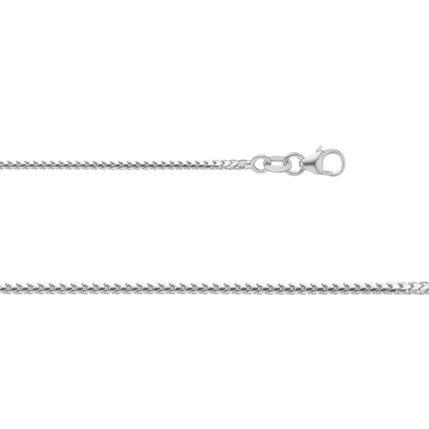 Franco Chain - 1.4mm Platinum -  Paddington Jeweller - Ojco