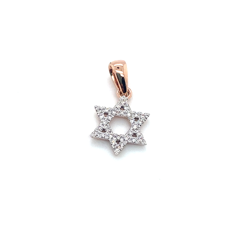 Diamond Star of David Pendant -  Paddington Jeweller - Ojco
