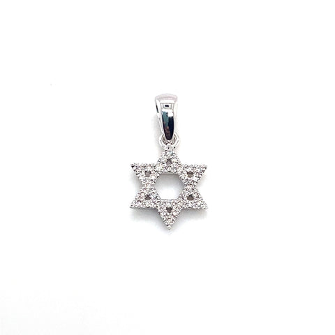 Diamond Star of David Pendant -  Paddington Jeweller - Ojco